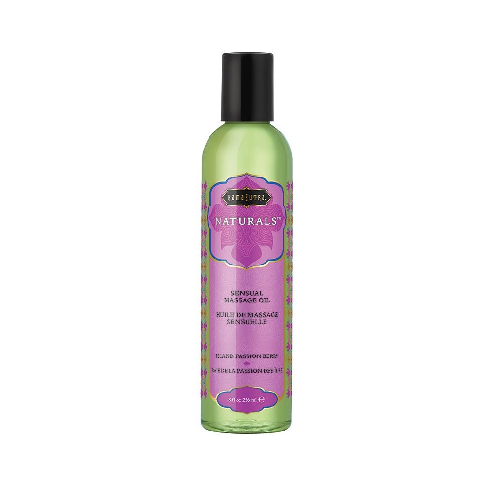 Kama Sutra Naturals Massage Oil-Island Passion Berry 8oz